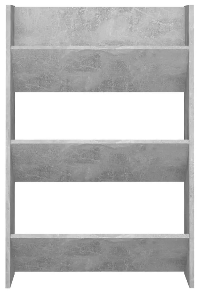 betonszürke forgácslap fali cipősszekrény 60 x 18 x 90 cm