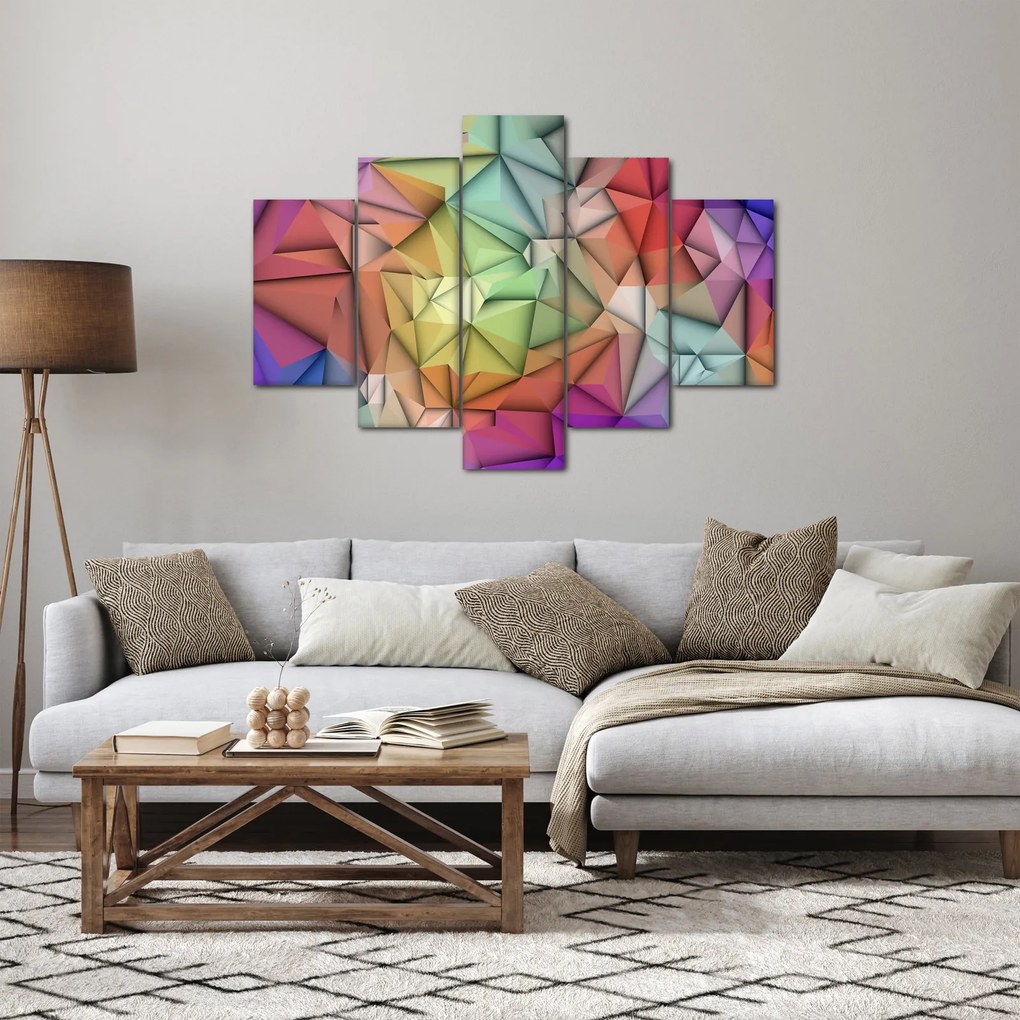 Kép - Sokszögű absztrakció (150x105 cm)