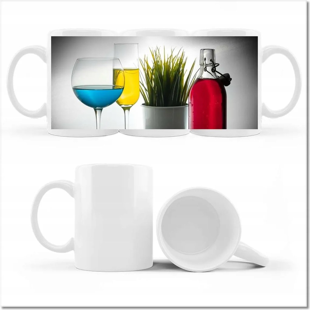 Nyomtatott bögre Színes italok Italok