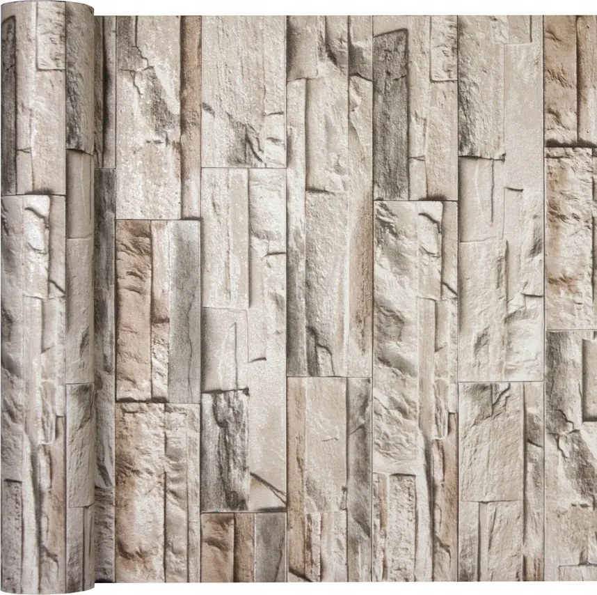 Tapéta Kő Tégla Pala 3D Flizelin