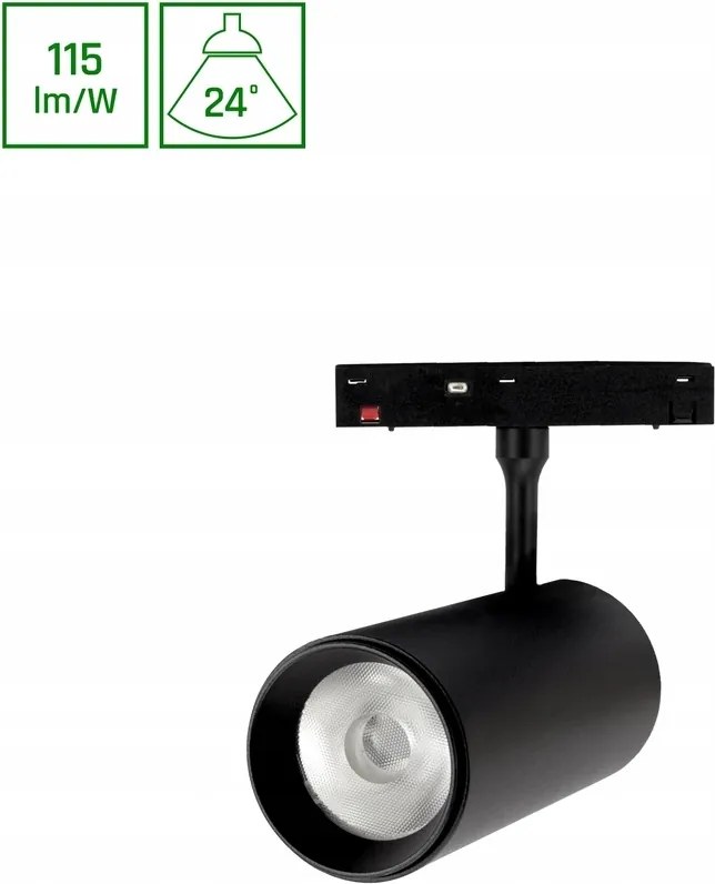 Shift Basic Rendszer Spot L Iránytartó 55X120X180MM 20W 4000K Fekete