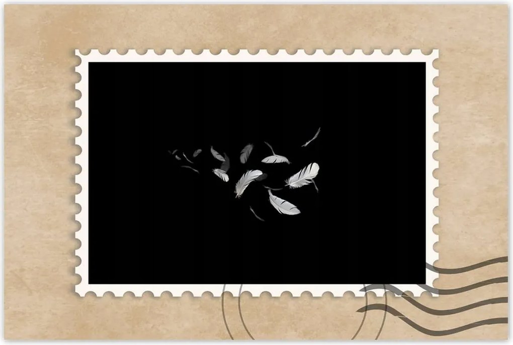 Poszterek 120x80 Repülő madártollak