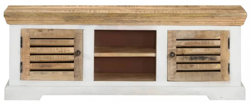tömör mangófa TV-szekrény 110 x 30 x 40 cm