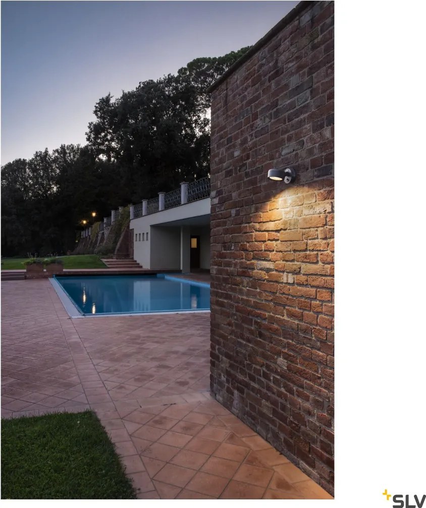 SLV 1002904 ESKINA Modern Kültéri Fali Lámpa Antracit LED IP54