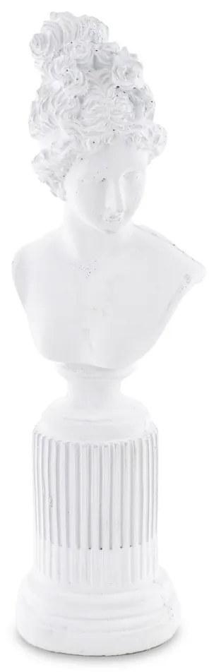 Szobor Dekorfigura Dekoratív cement Fehér 36x11x9cm