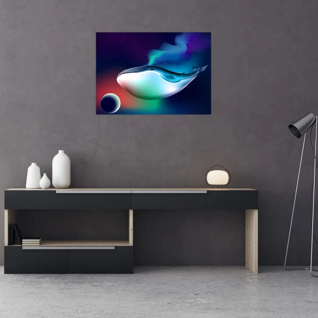 Kép - Egy bálna az űrben (70x50 cm)