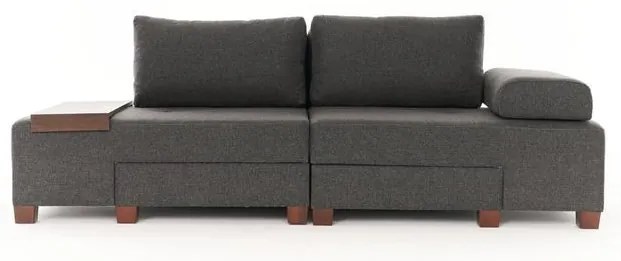 3 személyes kanapéágy Perenna Linen - Antracit
