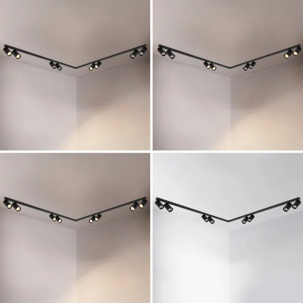 Brilagi - SELE LONG spotlámpa 8xGU10/30W/230V fekete