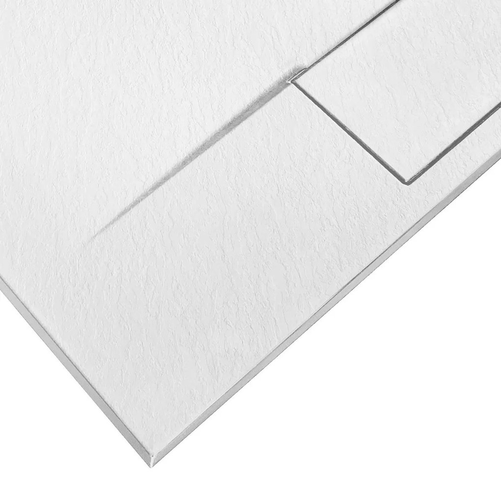 Zuhanytálca Bazalt Long White 80x120