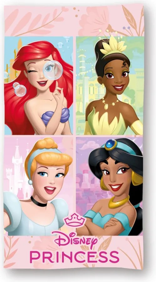 Disney Hercegnők Magical fürdőlepedő, strand törölköző 70x140cm (Fast Dry)