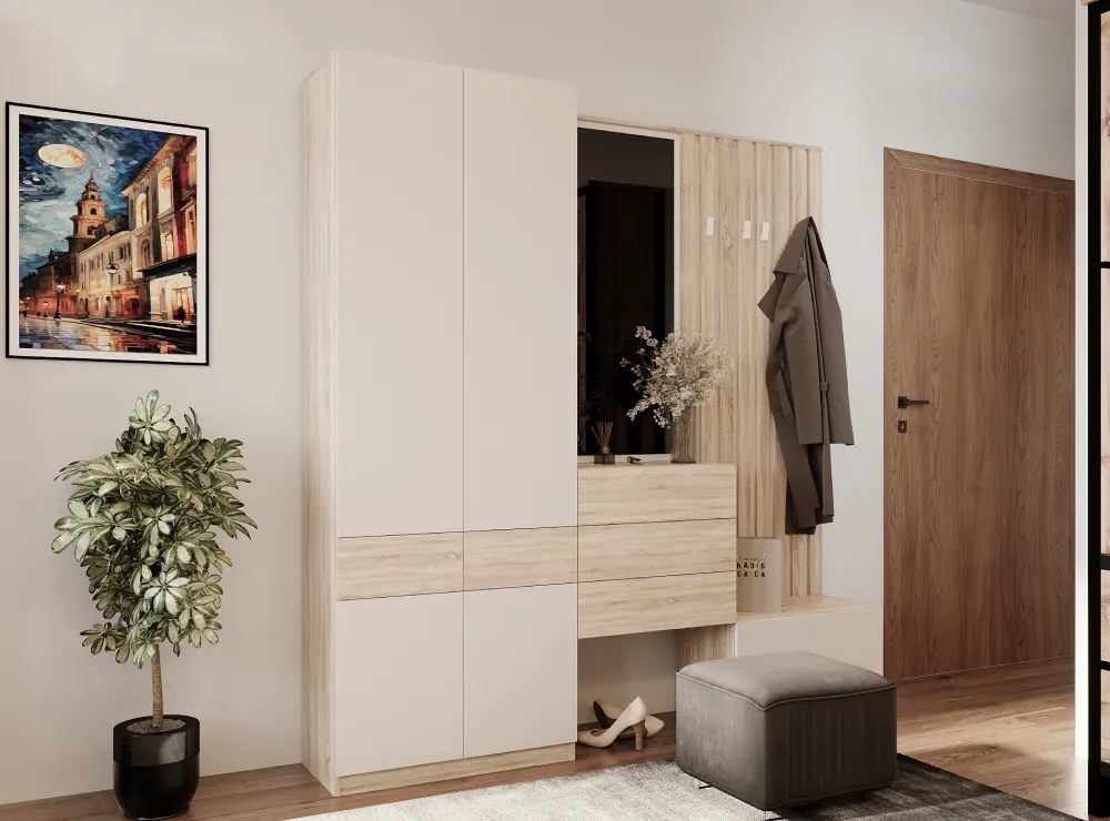 Akasztó, sonoma tölgy/kasmír, VERTIO WIE67