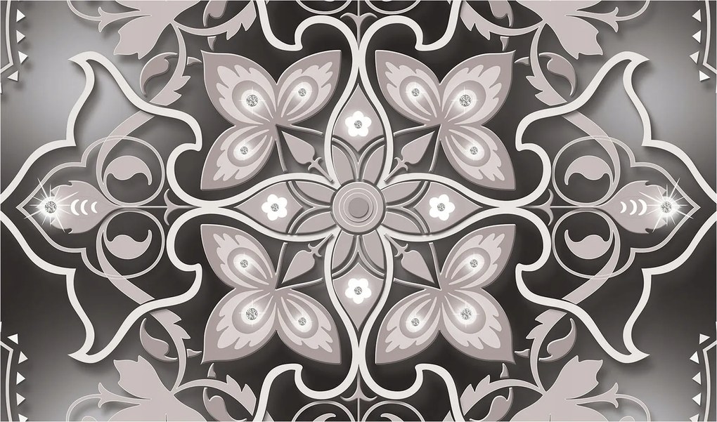 Fotótapéta Virágok Grafika Ornament Art Deco Gradient 200x140 +ragasztó
