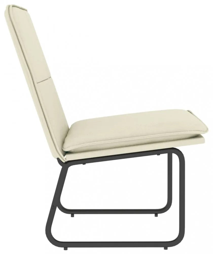 vidaXL krémszínű műbőr pihenőszék 54 x 75 x 76 cm