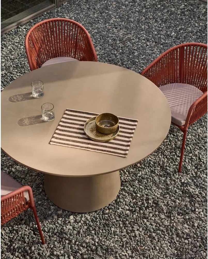 Itai beton kerti étkezőasztal, ⌀ 120 cm - Kave Home