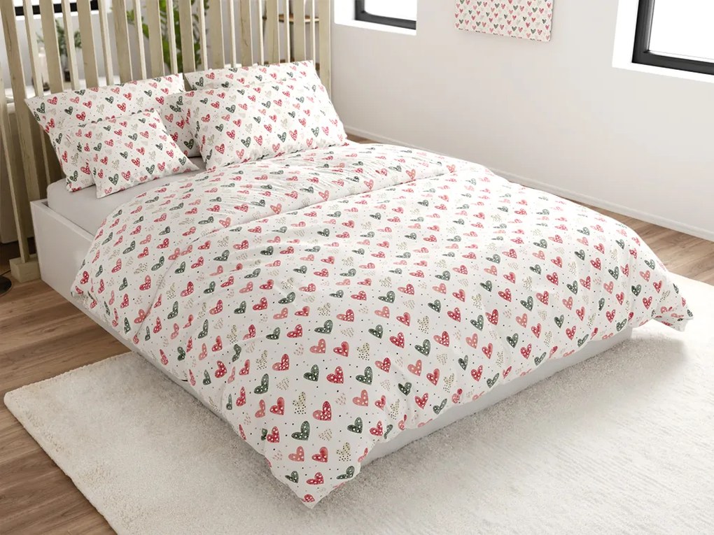 Polipamut ágyneműhuzat CUPIDA mintás Ágyneműhuzat mérete: 70 x 90 cm | 140 x 220 cm