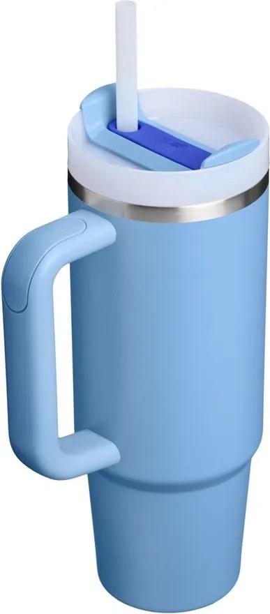 Kék rozsdamentes acél termosz szívószállal 890 ml Quencher H2.O FlowState™ Tumbler Blue Sky – Stanley
