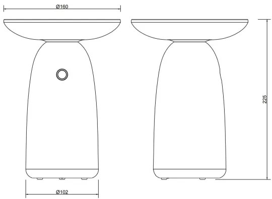 Globo 36625S - állítható LED napelemes érintőlámpa LED/10W/3,7V IP54 fekete
