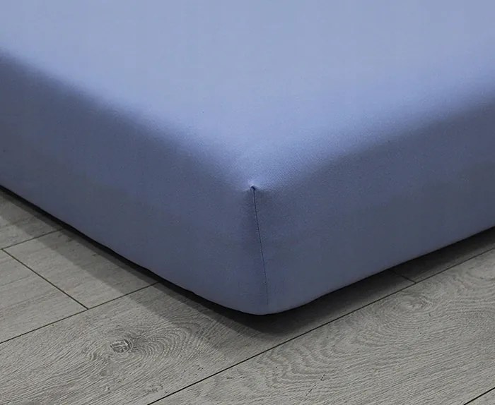 Jersey gumis lepedő exkluzív vastag Kék 220x200