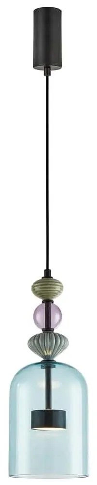 Milagro LED Csillár zsinóron ARTE LED/12W/230V átm. 16 cm fekete ML0358