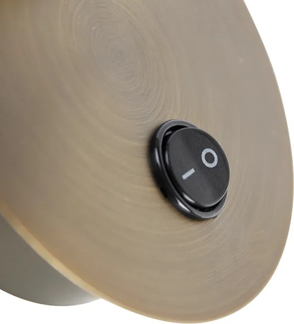 Okos bronz fali spotlámpa forgatható és dönthető kapcsolóval, Wi-Fi GU10 50mm - Karin 1