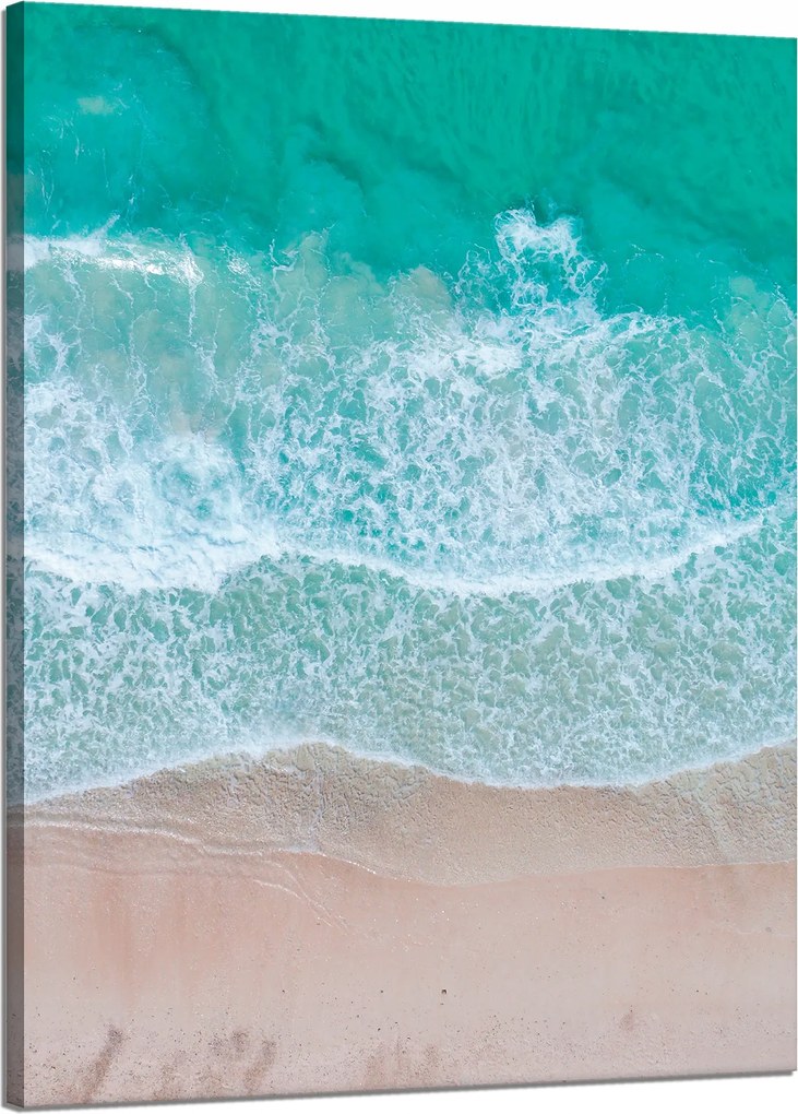 Vászonkép Víz Hab Hullámok Tenger Természet 50x70 cm Ideális ajándék