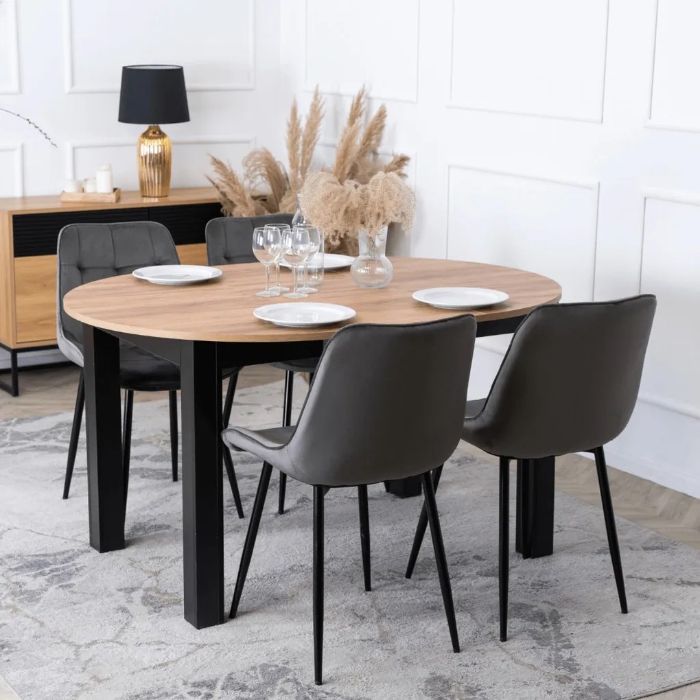 CHRIS szék szürke bársony