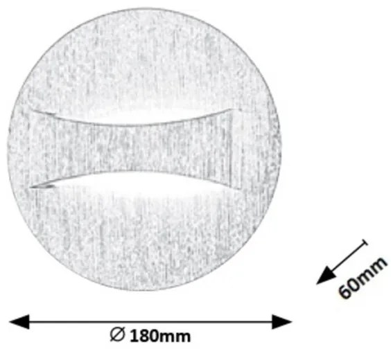 Rabalux 1438 - LED Fali lámpa NEVILLE LED/6W/230V