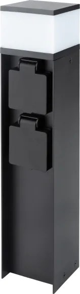 Brilagi - Kültéri lámpa 2 SCHUKO aljzattal 1xG9/11W/230V IP44 fekete