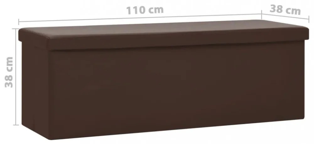 barna összecsukható PVC tárolópad