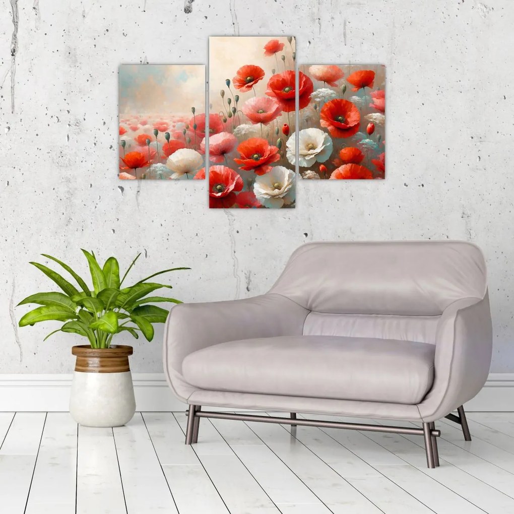 Kép - Pipacsok festménye (90x60 cm)