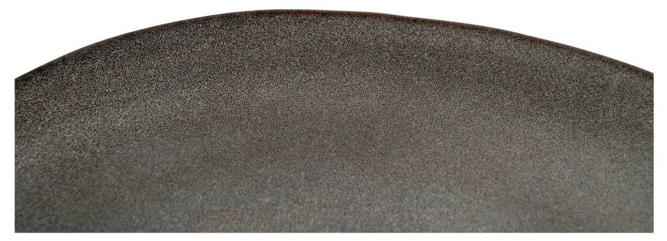 Selma tányér, kerámia, szürke/barna ø21 cm, 4 db