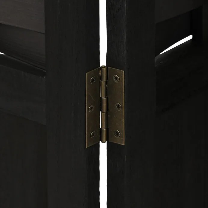 Fekete Tömörfa Paraván. EF-L145 BK