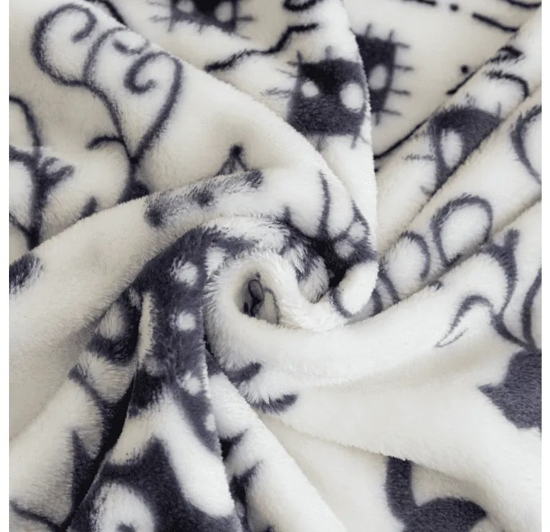 Mikroplüss takaró WINTER DEER, szürke Méret: 150 x 200 cm