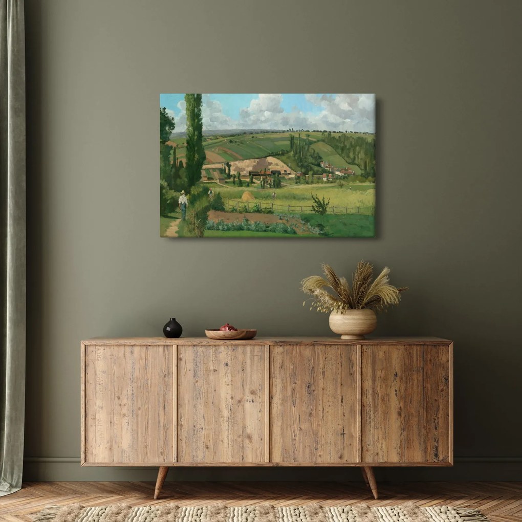 Kép - Camille Pissarro, Landscape at Les Pâtis, Pontoise, reprodukciók (90x60 cm)
