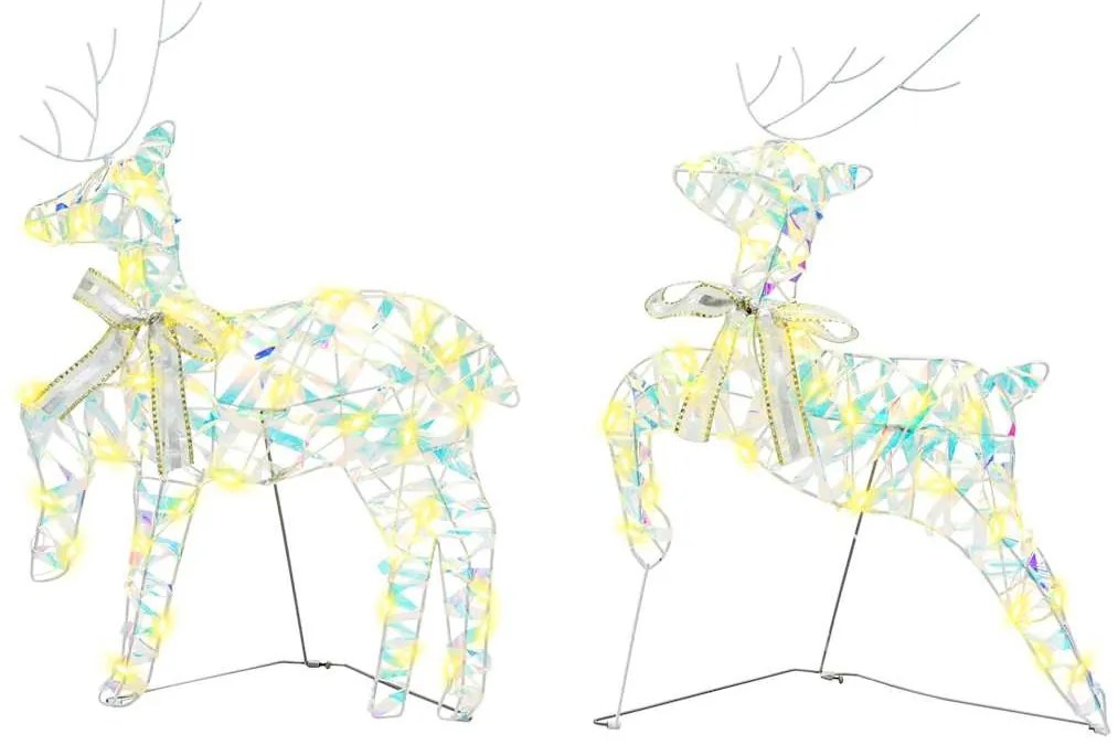 LED rénszarvasok 40 LED-del 7 pcs Többszínű PET