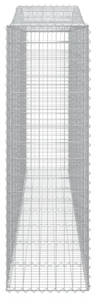 5 db íves horganyzott vas gabion kosár 400 x 50 x 160/180 cm