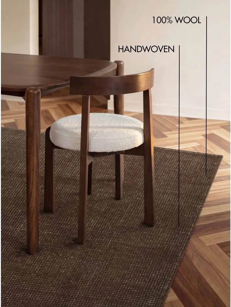 Barna kézi szövésű gyapjú szőnyeg 200x300 cm Greenwich – Ted Baker