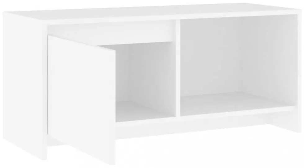 fehér szerelt fa TV-szekrény 90 x 35 x 40 cm