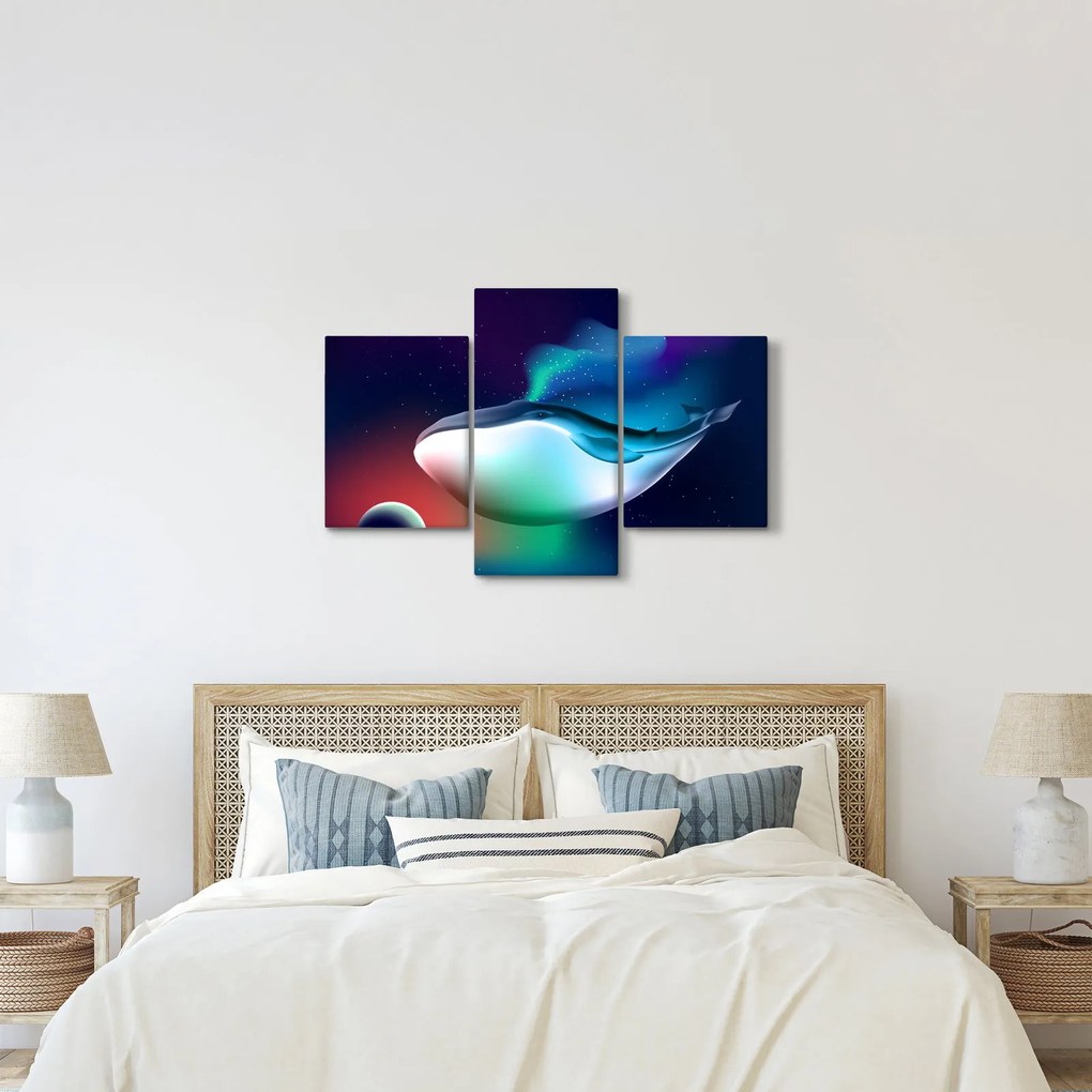 Kép - Egy bálna az űrben (90x60 cm)