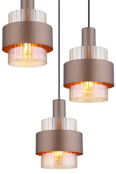 Globo 15560-3HA - MILLEY kábeles csillár 3xE27/60W/230V