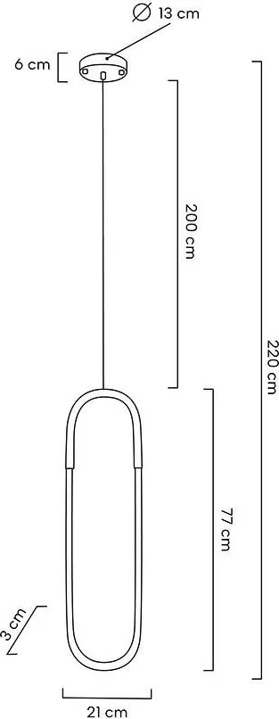 KING HOME MSE010100253 TPUZO L Modern Led Függesztett Lámpa Arany LED IP20