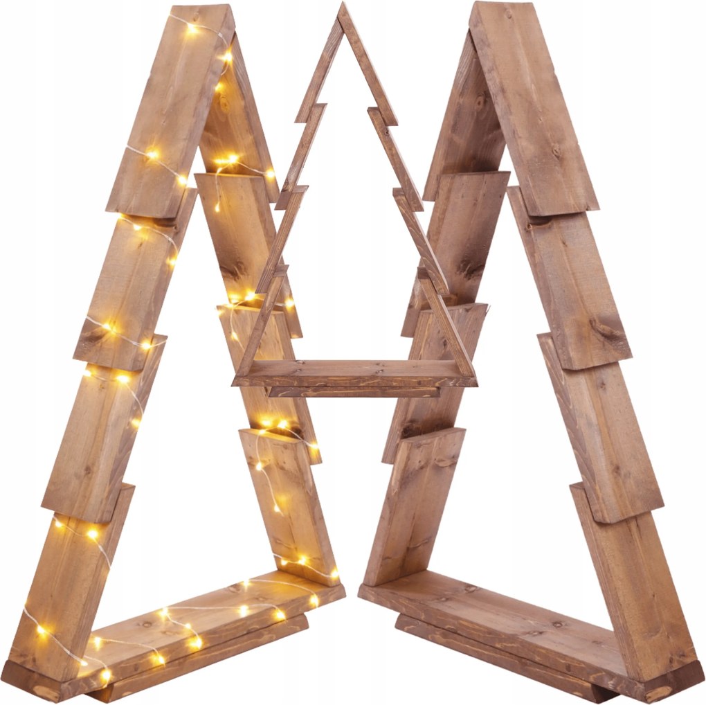 Fa álló karácsonyfa 75,5x48cm Összeszerelt Impregnált barna dísz