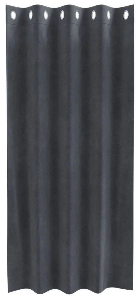 Függönyök függönyökkel 2 pcs Világosszürke 140 x 175 cm Bársony