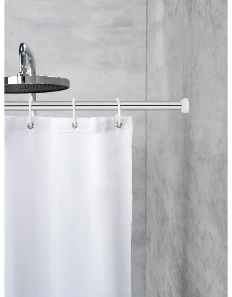 Ezüstszínű zuhanyfüggöny rúd 110 - 185 cm – Wenko