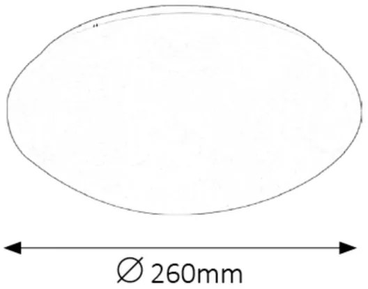 Rabalux 3437 - LED Fürdőszobai mennyezeti lámpa LUCAS LED/12W/230V