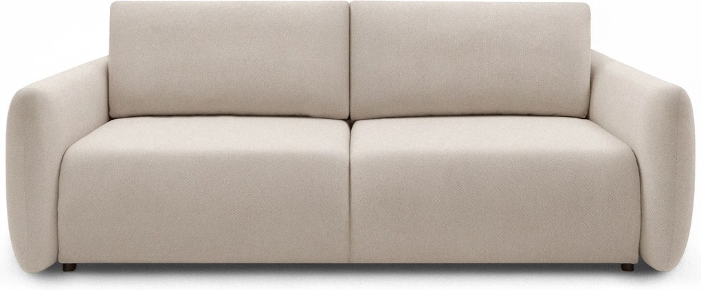 Calma kihúzható kanapé - bézs vízlepergető kötött szövet Curio 09