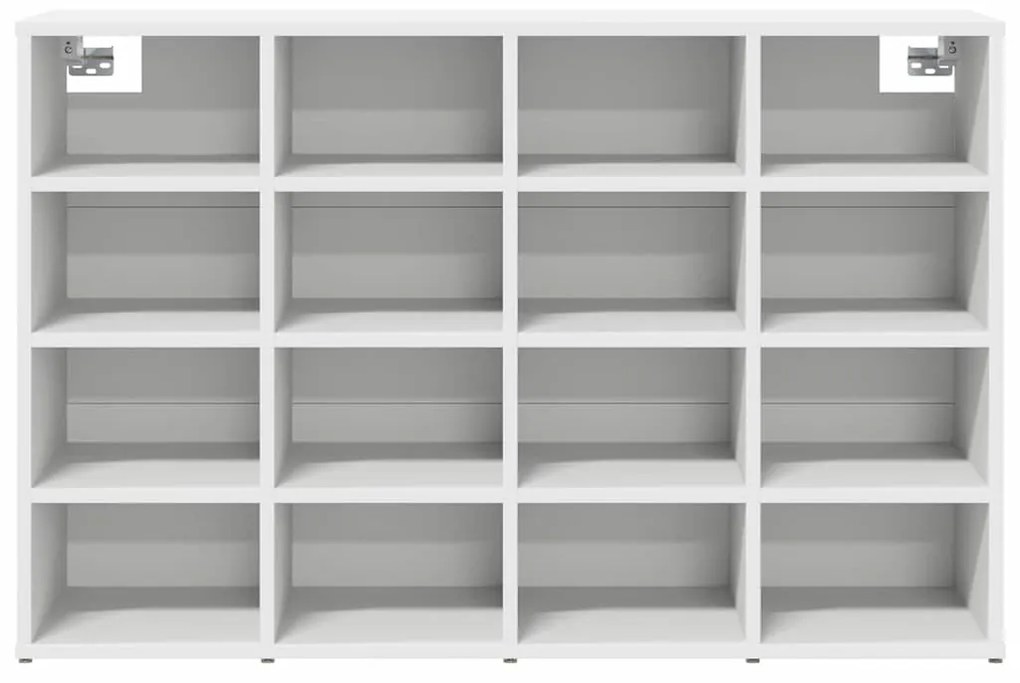 Cipősszekrény polcokkal Fehér 103 x 30 x 67 cm Faanyag