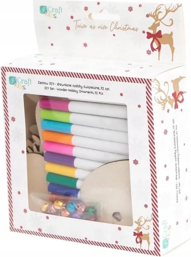 Diy Szett Fa Karácsonyi Díszek 72DB