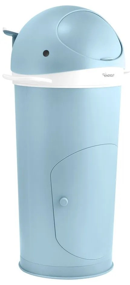 Világoskék műanyag szemetes pelenkákhoz 25 l Whale – Kindsgut