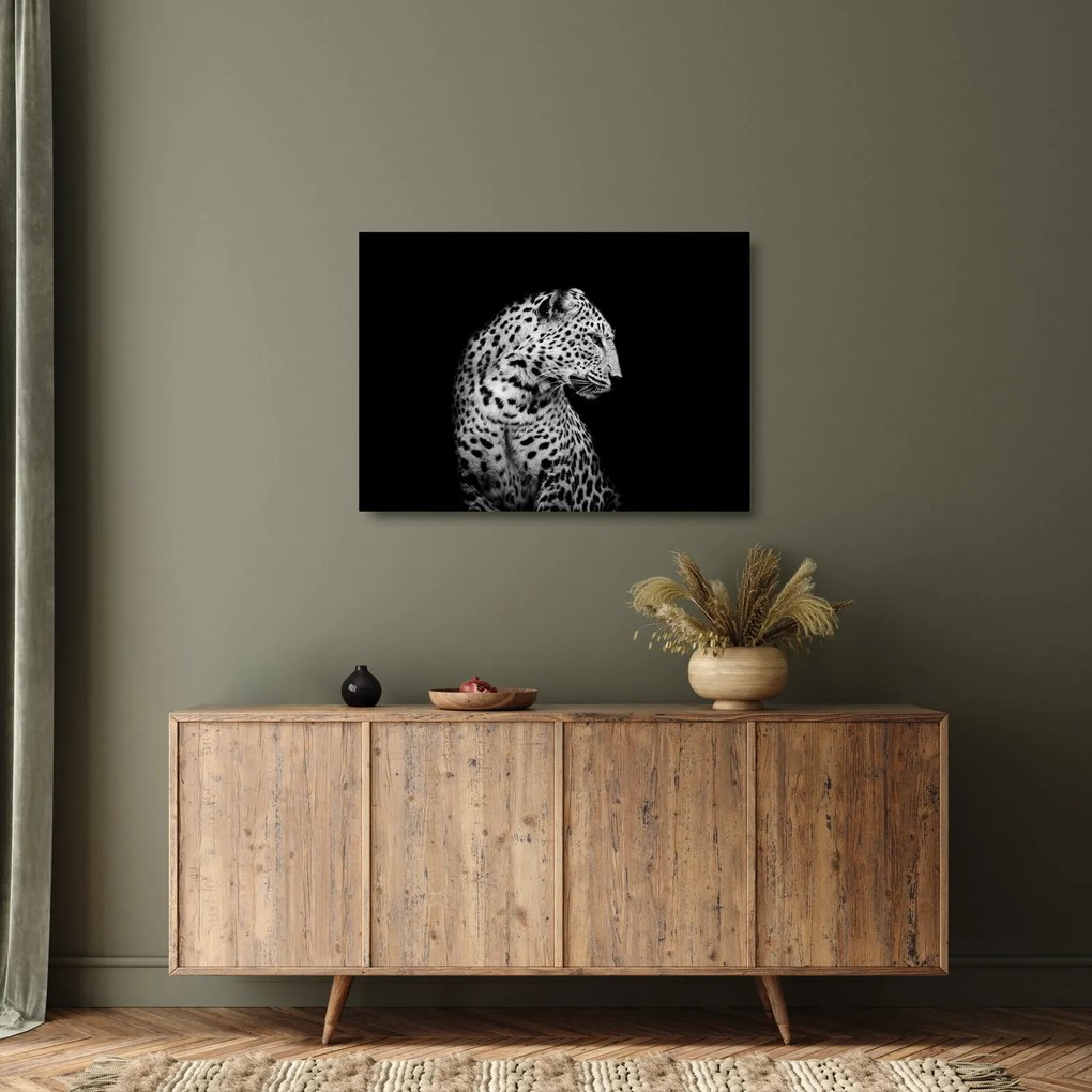 Üveg kép - Leopárd (70x50 cm)